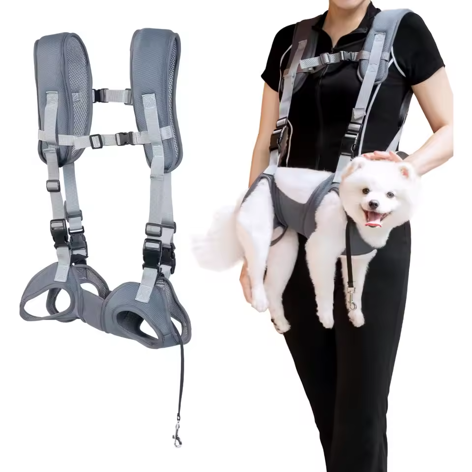 Adjustable dog backpack, cat carrier backpack, breathable, for 4–7 kg pets