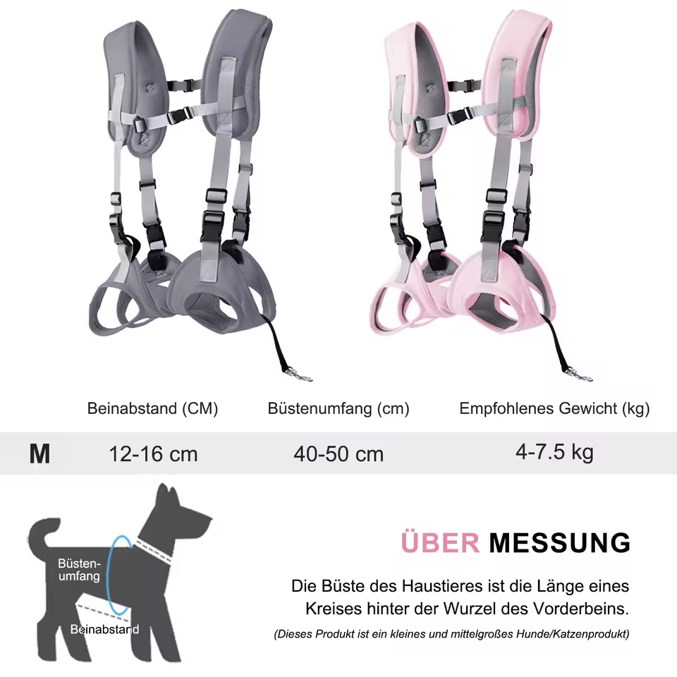 Adjustable dog backpack, cat carrier backpack, breathable, for 4–7 kg pets