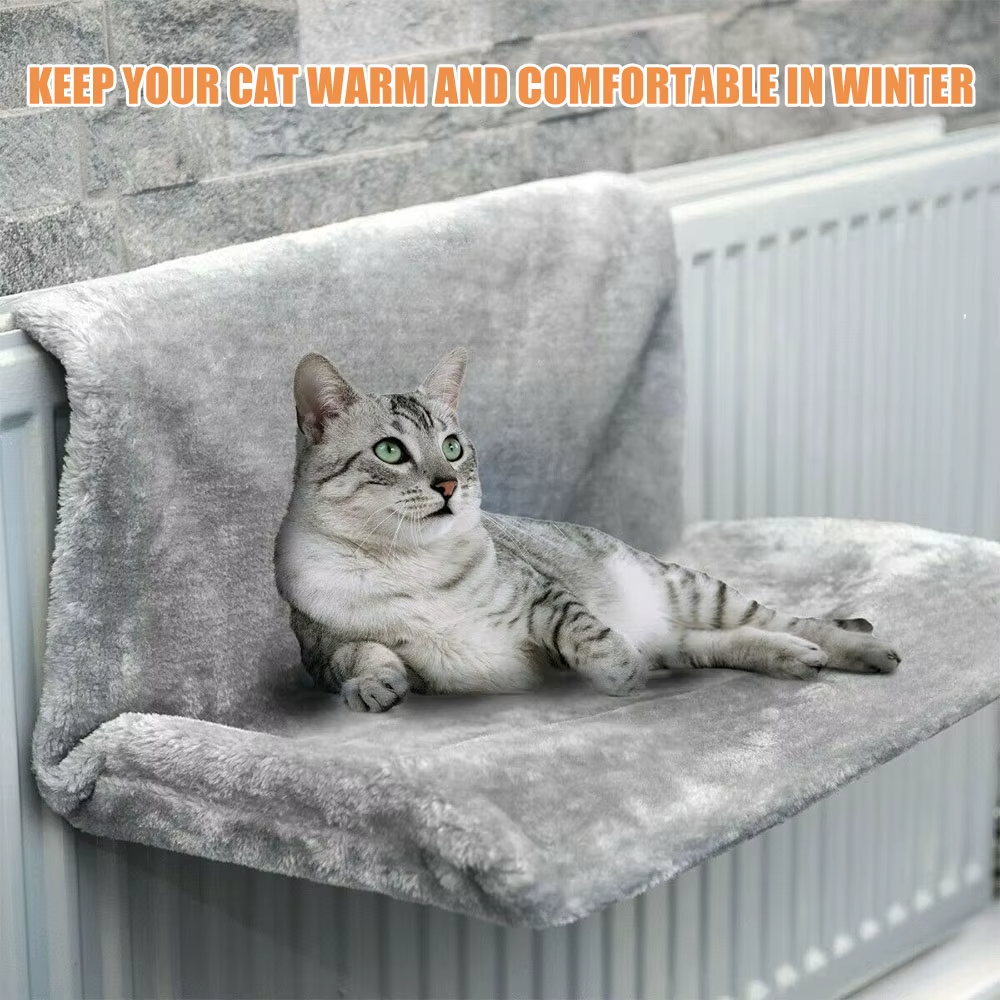 Katzen-Heizungsliege/-Hängematte mit Metallrahmen, warmes Katzenbett
