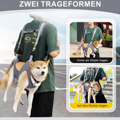 Adjustable dog backpack, cat carrier backpack, breathable, for 4–7 kg pets