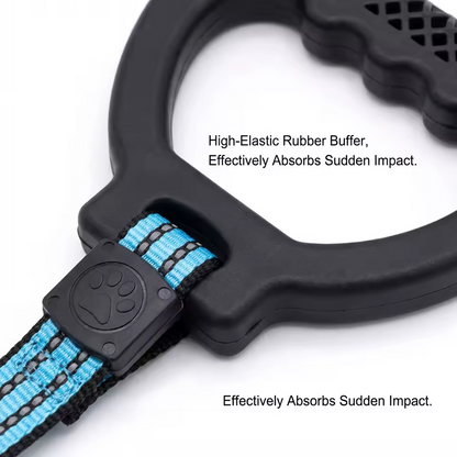 Reflective dog leash with anti-slip grip, strong nylon training leash.