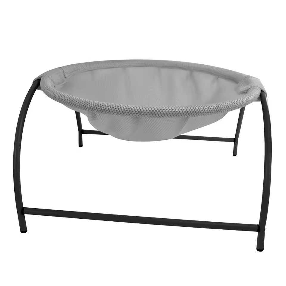 Cat Hammock Freestanding Wooden Frame Grey 45x42x23cm Cat Bed