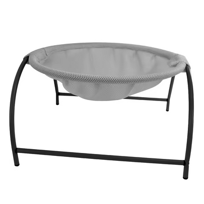 Cat Hammock Freestanding Wooden Frame Grey 45x42x23cm Cat Bed